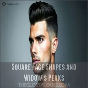 Square Face Shapes and Widow's Peaks