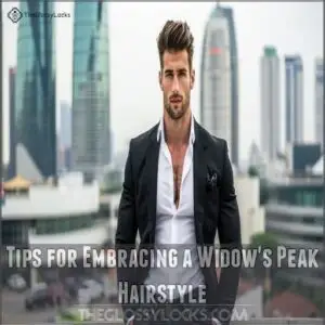 Tips for Embracing a Widow's Peak Hairstyle