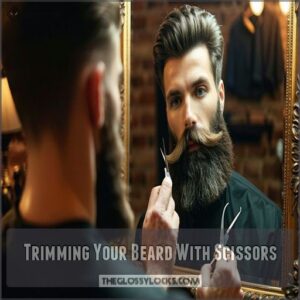 Trimming Your Beard With Scissors