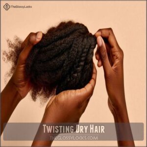 Twisting Dry Hair