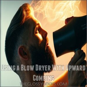 Using a Blow Dryer With Upward Combing