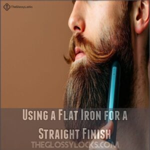 Using a Flat Iron for a Straight Finish