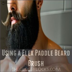 Using a Flex Paddle Beard Brush