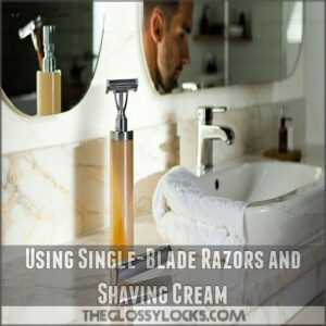 Using Single-Blade Razors and Shaving Cream