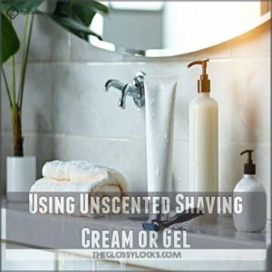 Using Unscented Shaving Cream or Gel