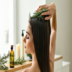 Applying Rosemary Oil to Your Scalp