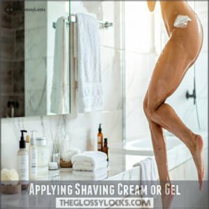 Applying Shaving Cream or Gel