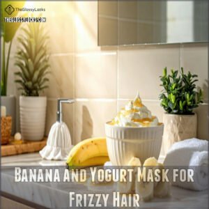 Banana and Yogurt Mask for Frizzy Hair