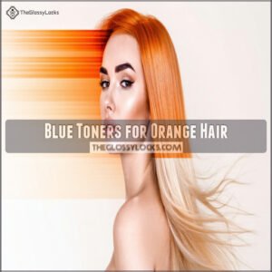 blue toners for orange hair