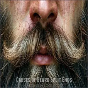 common causes of beard split ends