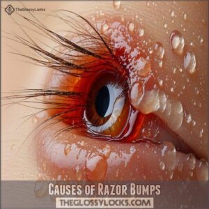 Causes of Razor Bumps Causes of Razor Bumps
