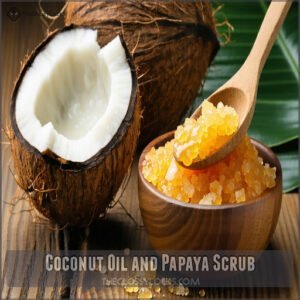 Coconut Oil and Papaya Scrub