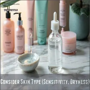 Consider Skin Type (Sensitivity, Dryness)