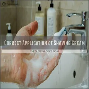 Correct Application of Shaving Cream