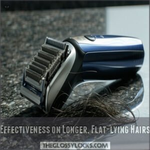 Effectiveness on Longer, Flat-lying Hairs