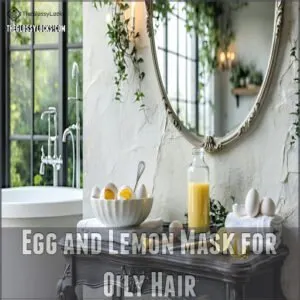 Egg and Lemon Mask for Oily Hair