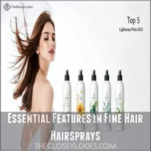 Essential Features in Fine Hair Hairsprays