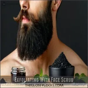 Exfoliating With Face Scrub