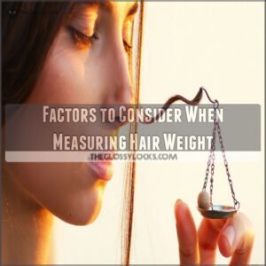 Factors to Consider When Measuring Hair Weight