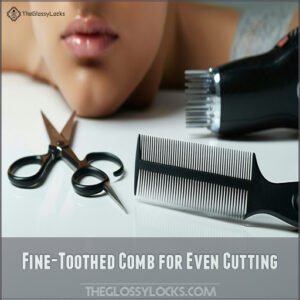 Fine-Toothed Comb for Even Cutting