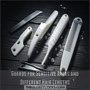 Guards for Sensitive Areas and Different Hair Lengths