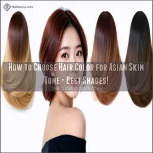 how to choose hair color for asian skin tone