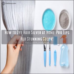 how to dye hair silver at home