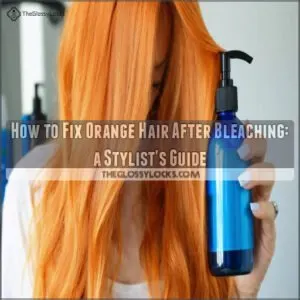 how to fix orange hair after bleaching