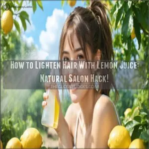 how to lighten your hair with lemon juice