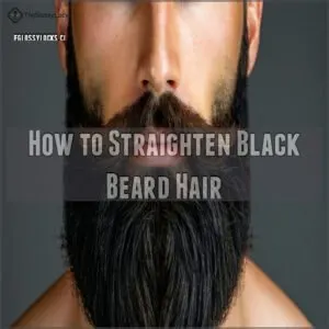 How to Straighten Black Beard Hair