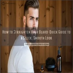 how to straighten your beard