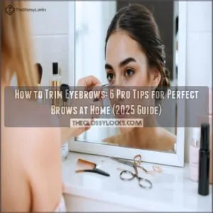 how to trim eyebrows