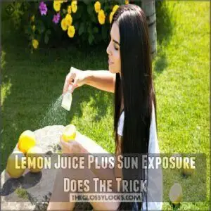 Lemon Juice Plus Sun Exposure Does The Trick