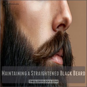 Maintaining a Straightened Black Beard