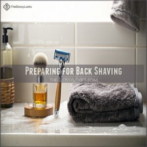 Preparing for Back Shaving