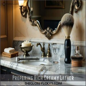 Preparing Rich Creamy Lather