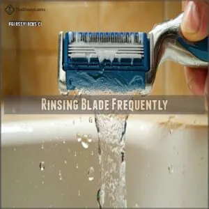 Rinsing Blade Frequently Rinsing Blade Frequently