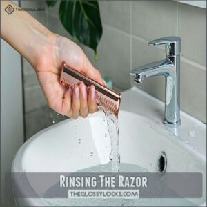 Rinsing The Razor