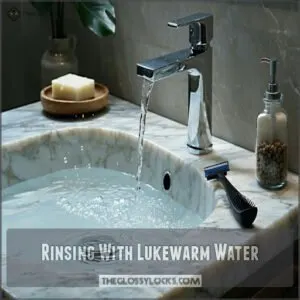 Rinsing With Lukewarm Water