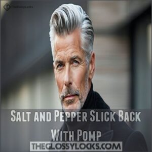 Salt and Pepper Slick Back With Pomp