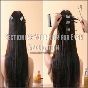 Sectioning Your Hair for Even Application