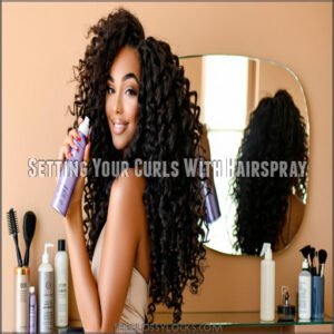 Setting Your Curls With Hairspray