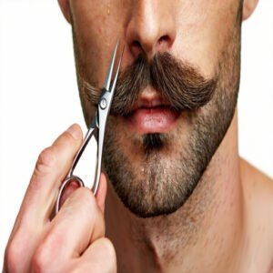 Shaping The Mustache and Sideburns