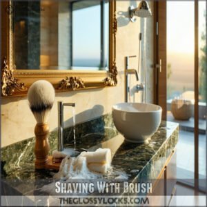 Shaving With Brush