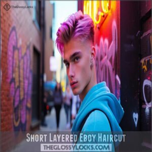 Short Layered Eboy Haircut