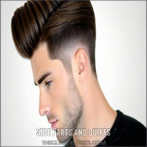 Side Parts and Quiffs