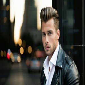 Side-Swept Pompadour With High Undercut