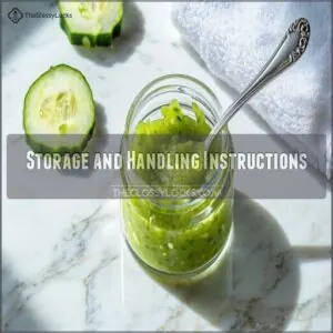 Storage and Handling Instructions Storage and Handling Instructions
