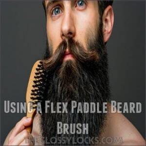 Using a Flex Paddle Beard Brush