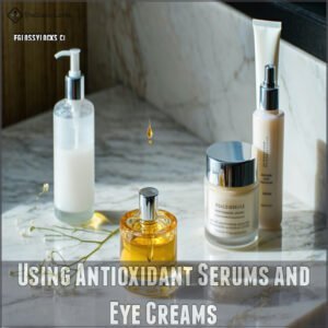 Using Antioxidant Serums and Eye Creams